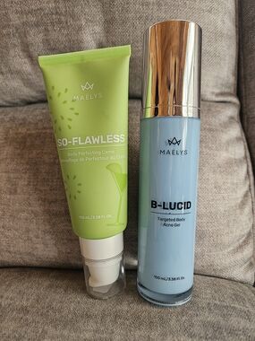 Maelys B-Lucid Acne Gel & So-Flawless Body Perfector Duo - Blue & Lime Green